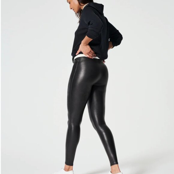 SPANXshape™ Faux Leather Leggings [XL] - Picture 2 of 8